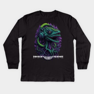 CROCODRILE RAVE TECHNO Kids Long Sleeve T-Shirt